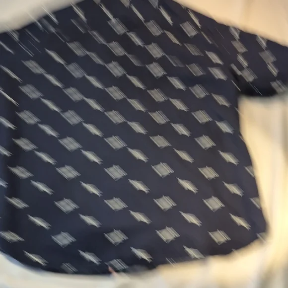 Denim & Flower Short Sleeve XL Airplane Print Blue Casual Button Down Shirt Mens - Picture 8 of 13